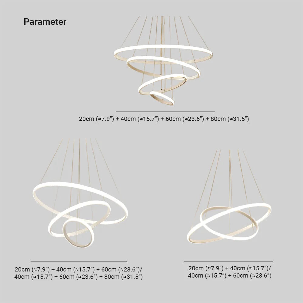Freyza | Suspension annulaire moderne Zin – Éclairage moderne pour cuisine et salle à manger