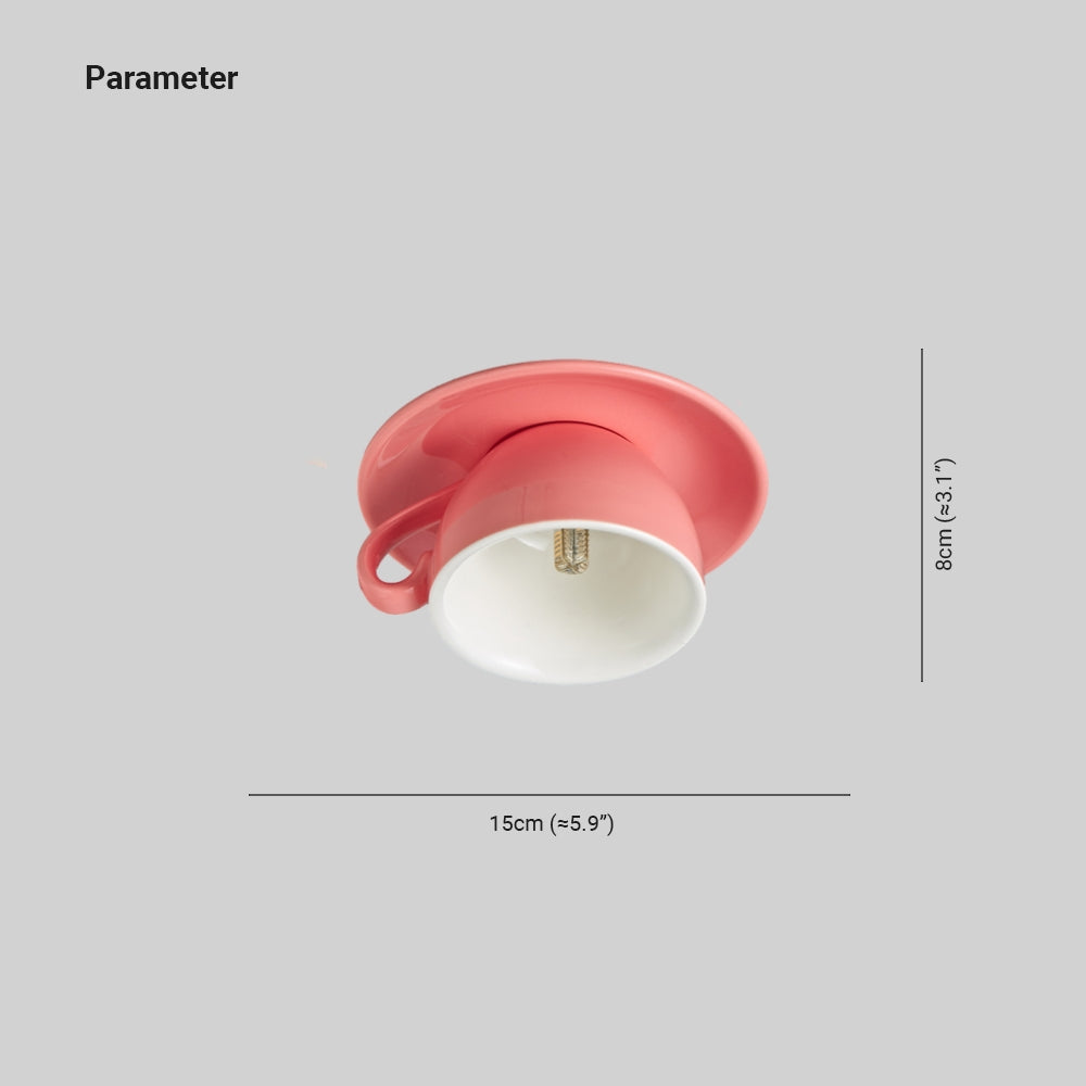 Freyza | Plafonnier encastré en céramique – Moderne, pour chambre, couloir et cuisine