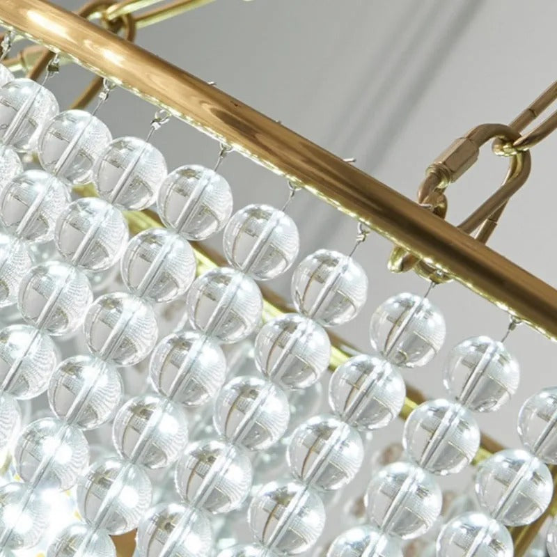 Freyza | Lustre moderne en cristal à LED Silva – Salle à manger et salon modernes