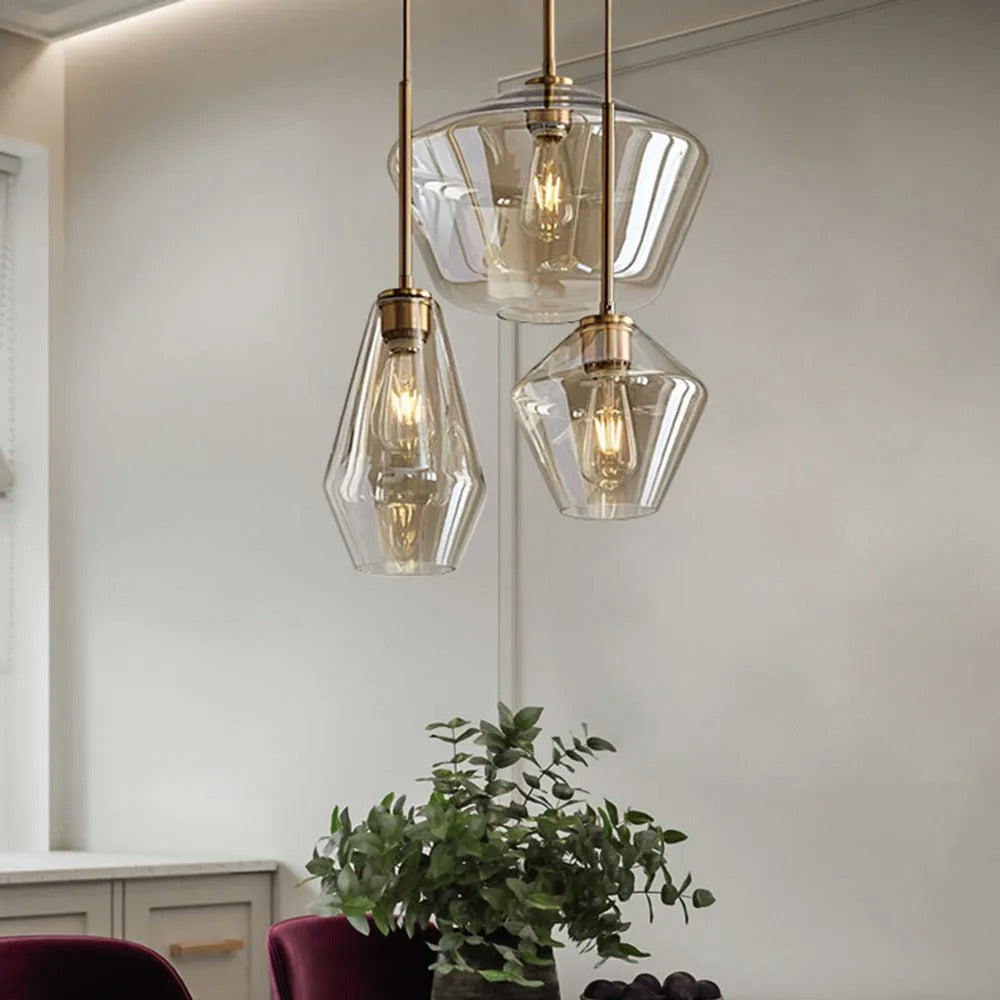 Freyza | Suspension June en verre – Luminaire suspendu pour cuisine et salle à manger
