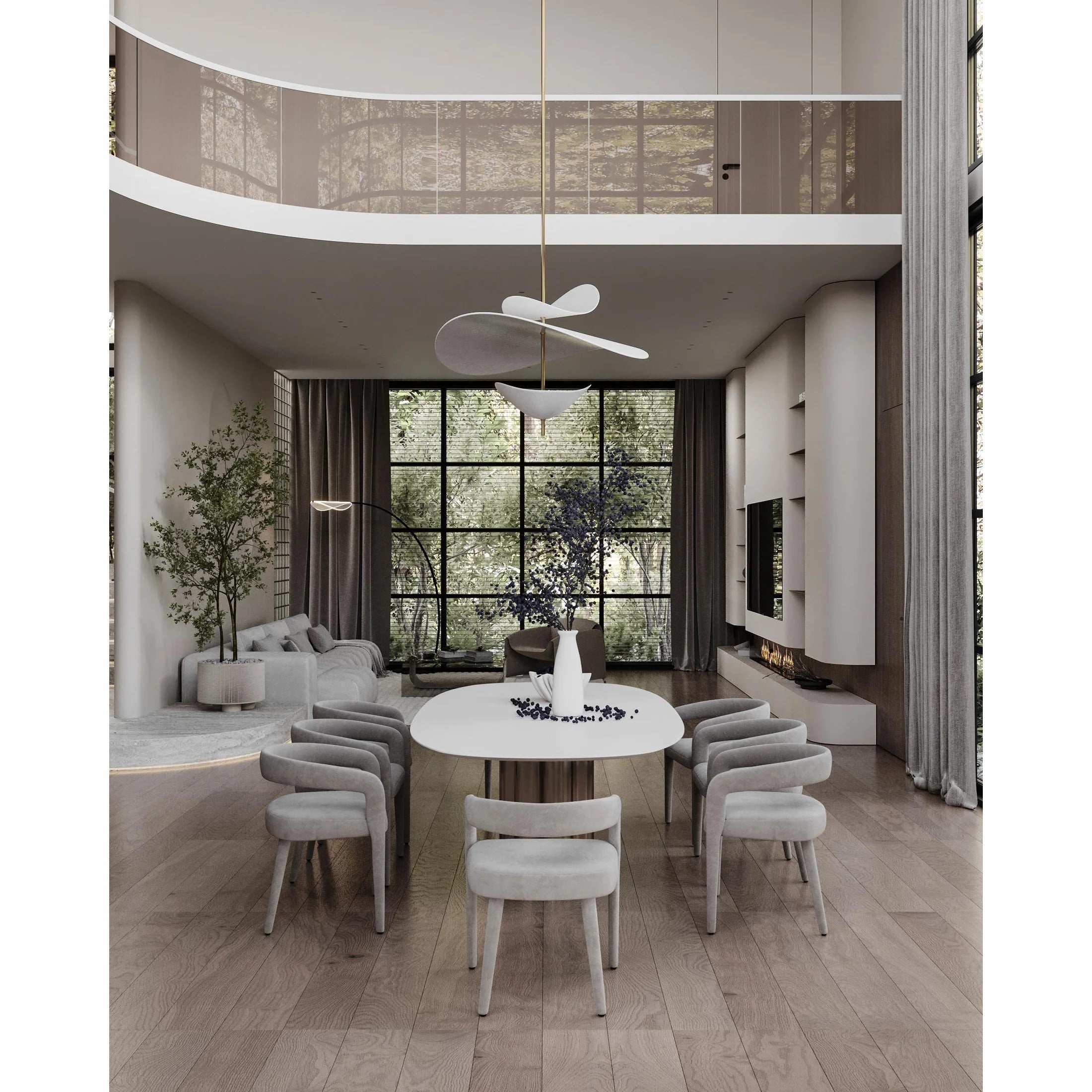 Freyza | Unorara Nordic Floating Pendant Light – Nordic Kitchen Dining Room