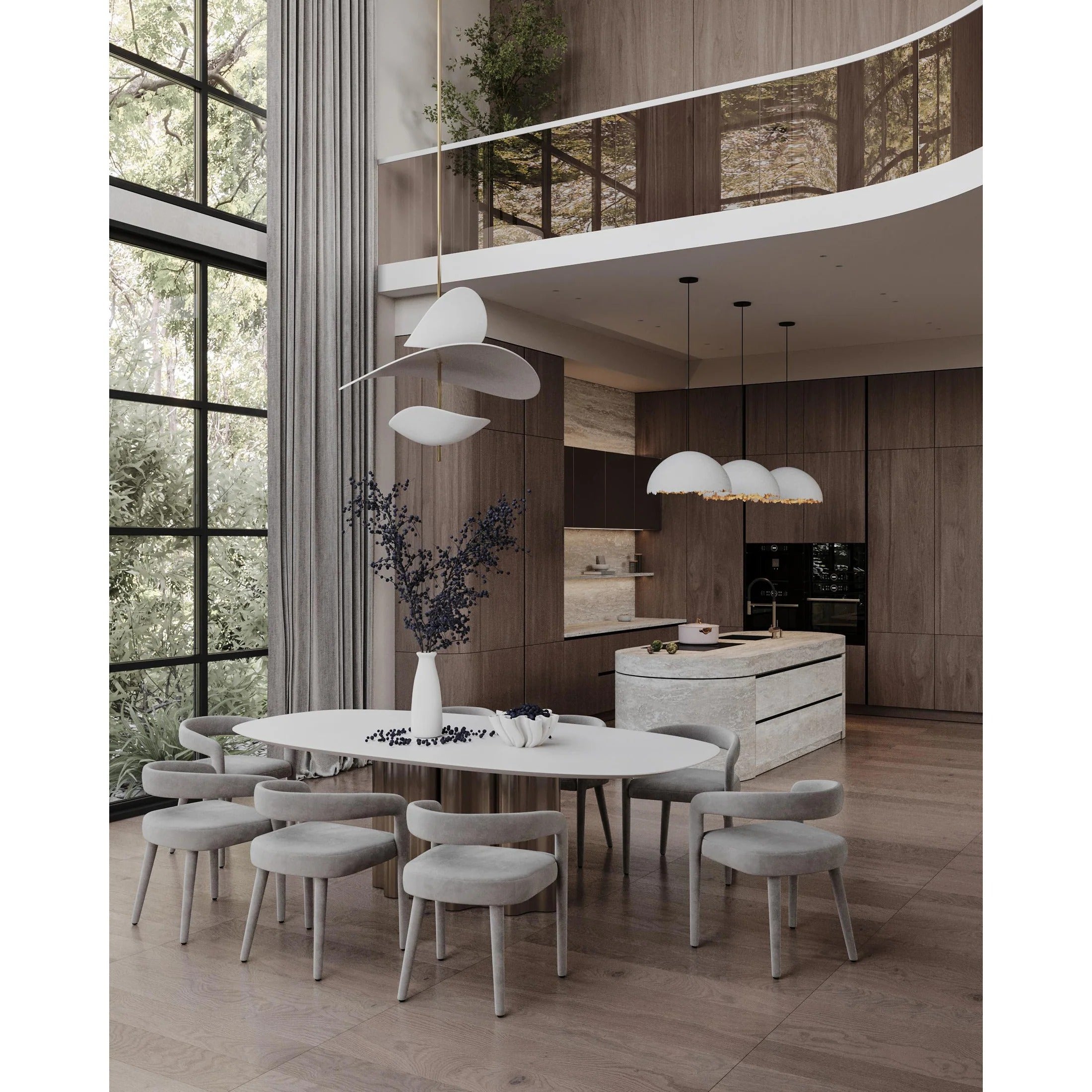 Freyza | Unorara Nordic Floating Pendant Light – Nordic Kitchen Dining Room
