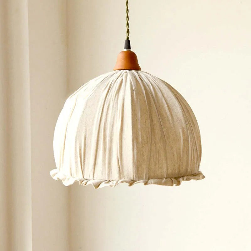 Freyza | Suspension en tissu vintage Haloa – Luminaire suspendu vintage pour cuisine et salle à manger