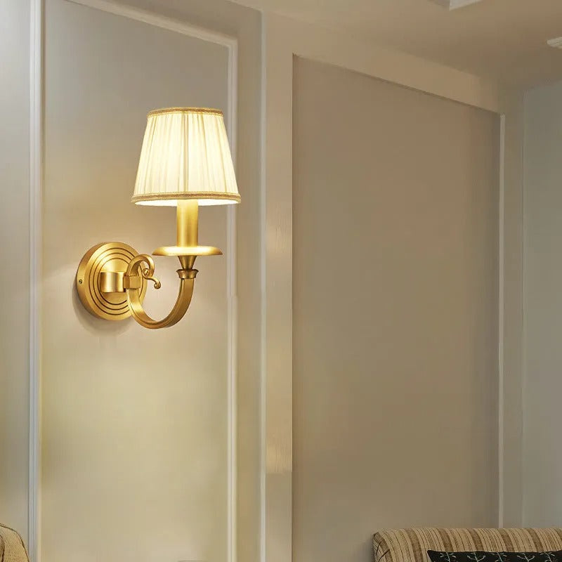 Freyza | Silva Decorative Indoor Fabric Indoor Wall Light – Bedroom Living Room