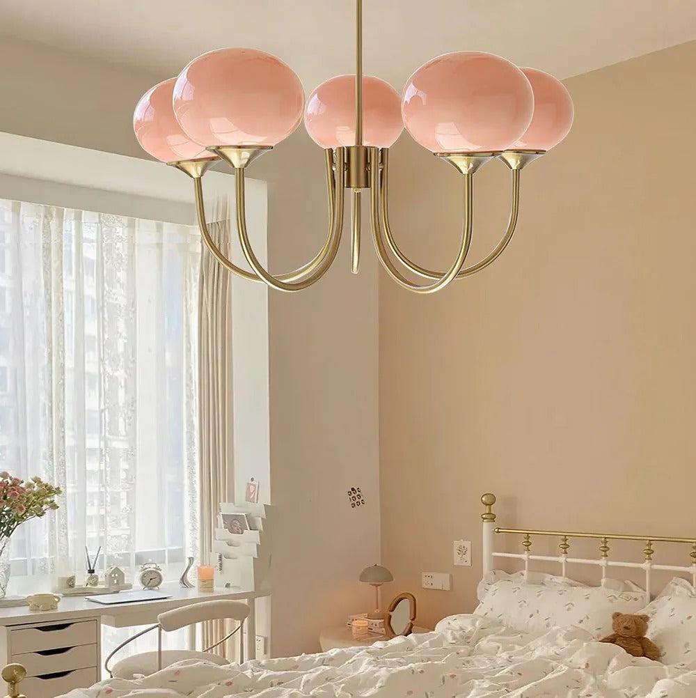 Freyza | Lustre blanc – Salle à manger et salon rétro