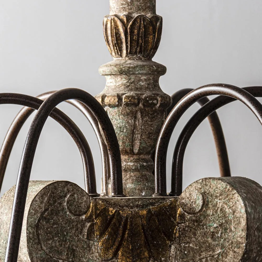 Freyza | Silva Retro-Design-Bronze-Kronleuchter – Retro-Esszimmer-Wohnzimmer