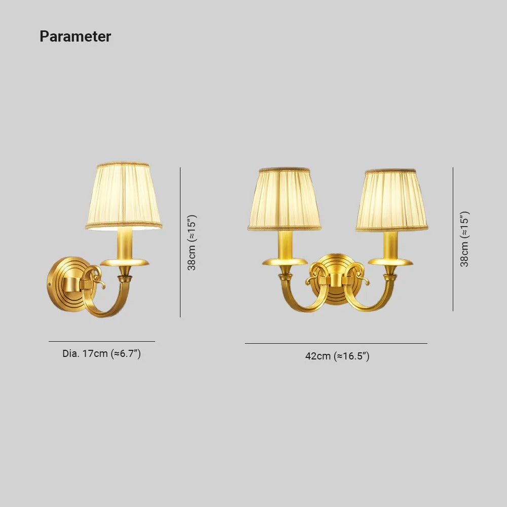 Freyza | Silva Decorative Indoor Fabric Indoor Wall Light – Bedroom Living Room
