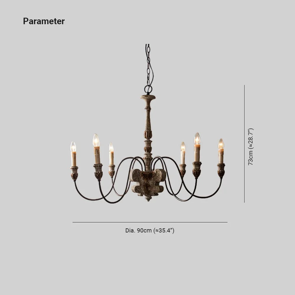 Freyza | Silva Retro-Design-Bronze-Kronleuchter – Retro-Esszimmer-Wohnzimmer