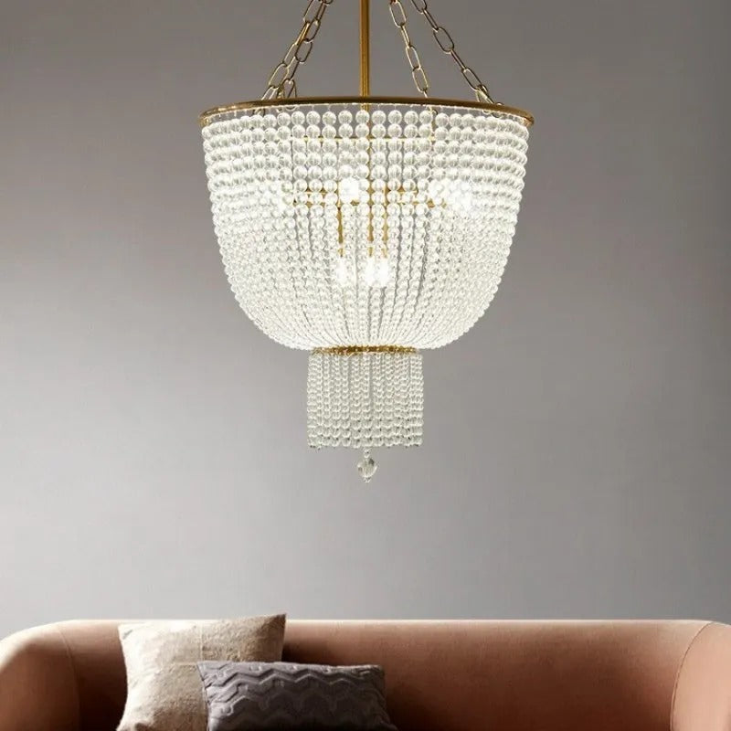 Freyza | Lustre moderne en cristal à LED Silva – Salle à manger et salon modernes