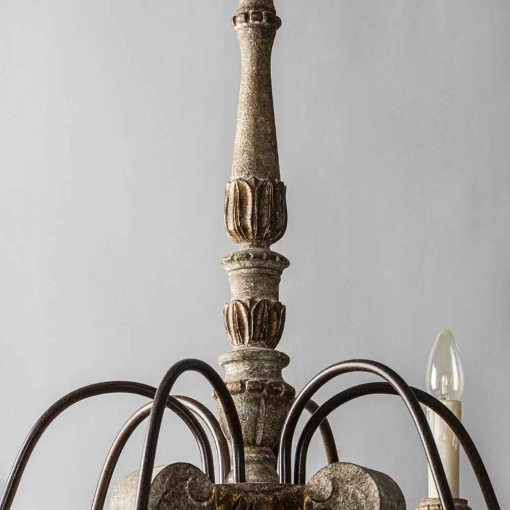 Freyza | Silva Retro-Design-Bronze-Kronleuchter – Retro-Esszimmer-Wohnzimmer