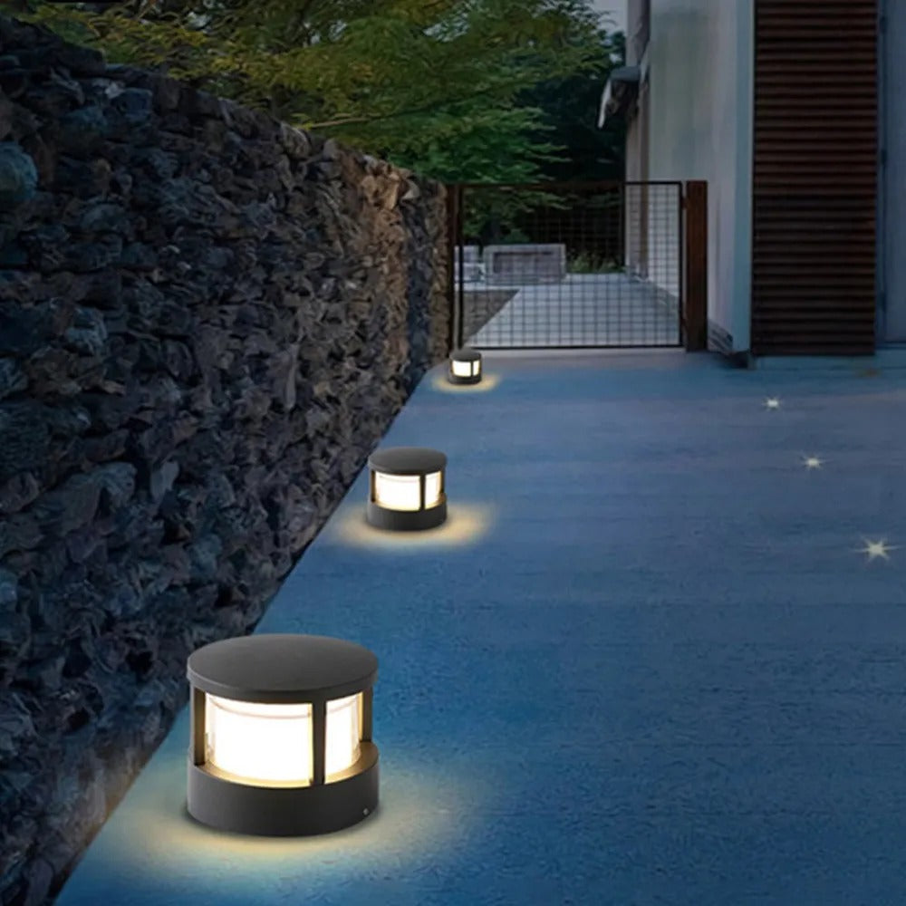 Freyza | Zyra Modern Metal Black Outdoor Light – Modern Garden Exterior Patio
