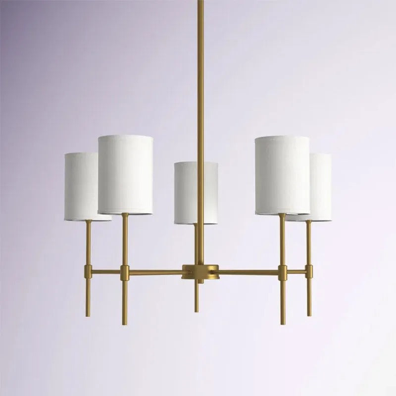 Freyza | Lustre moderne en tissu LED Silva – Salle à manger et salon modernes