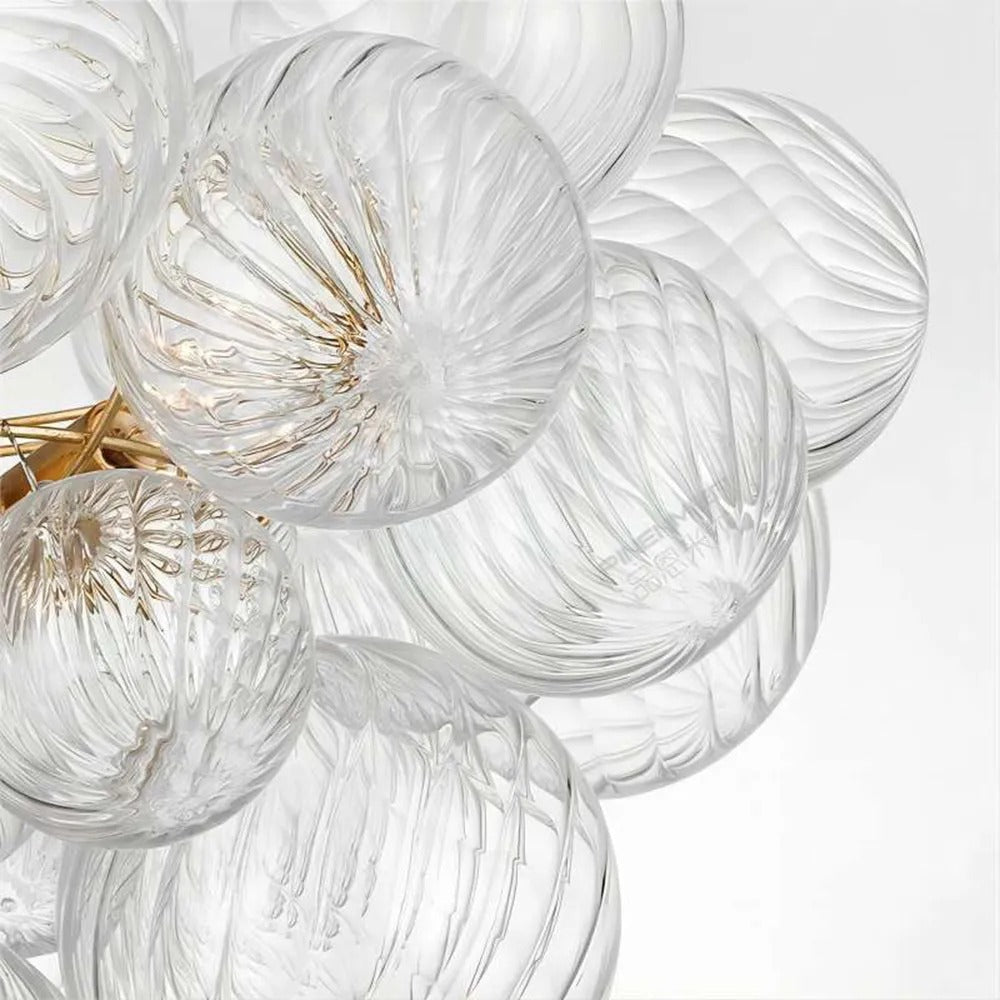 Freyza | Valentina luxuriöser moderner Kronleuchter aus Glas – modernes Esszimmer, Wohnzimmer