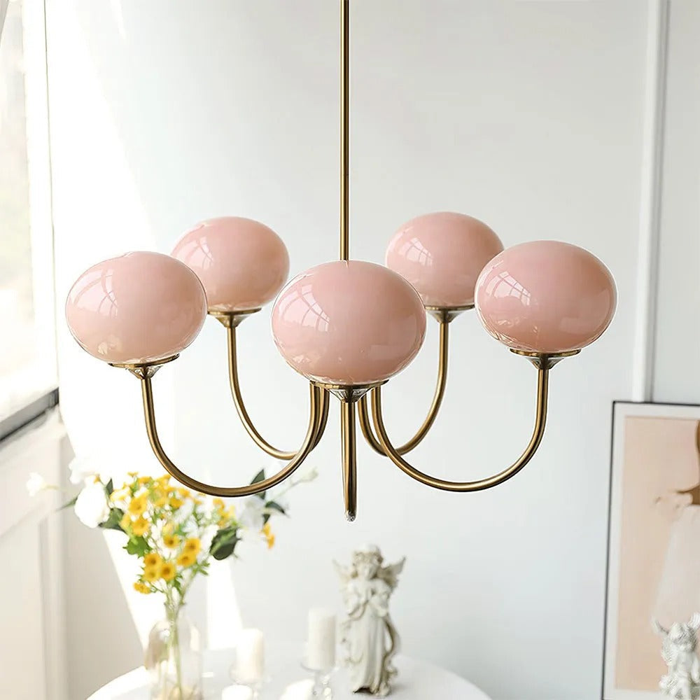Freyza | Lustre blanc – Salle à manger et salon rétro