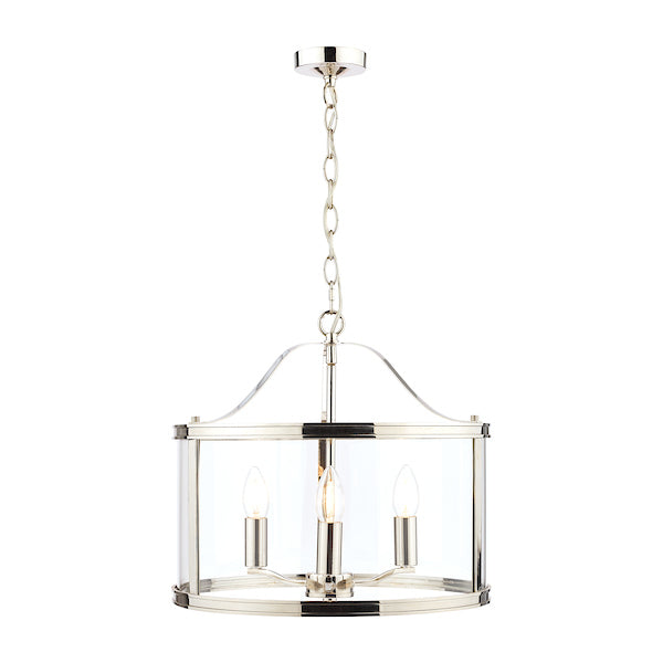 Harrington | Elegant Polished Nickel 3-Light Pendant Fixture 7