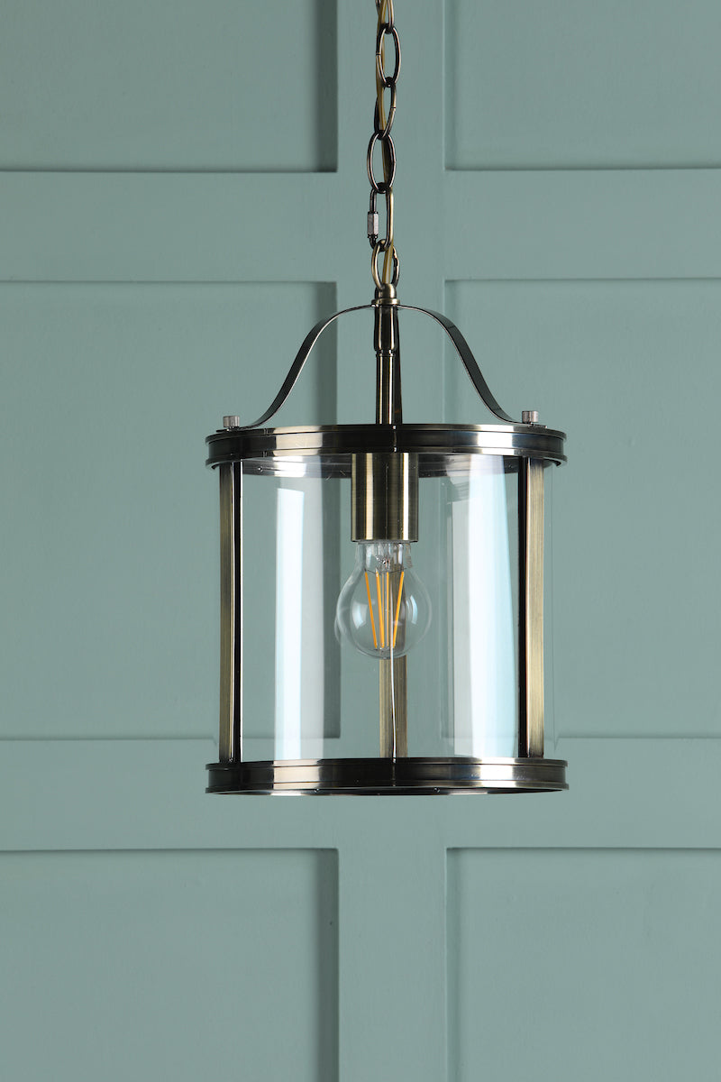 Harrington | Elegant Antique Brass Single Pendant Light Fixture 2