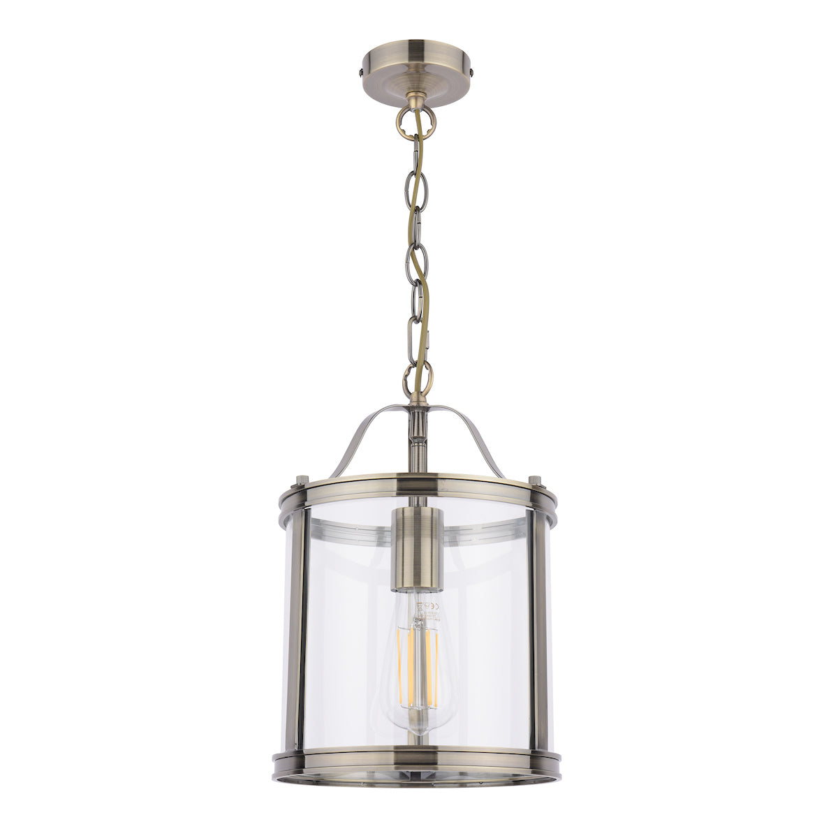 Harrington | Elegant Antique Brass Single Pendant Light Fixture 3