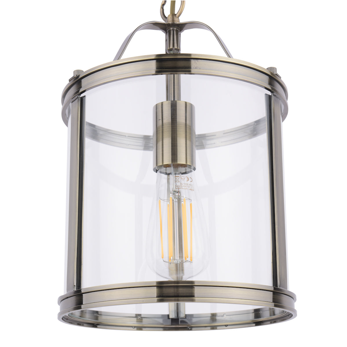 Harrington | Elegant Antique Brass Single Pendant Light Fixture 4