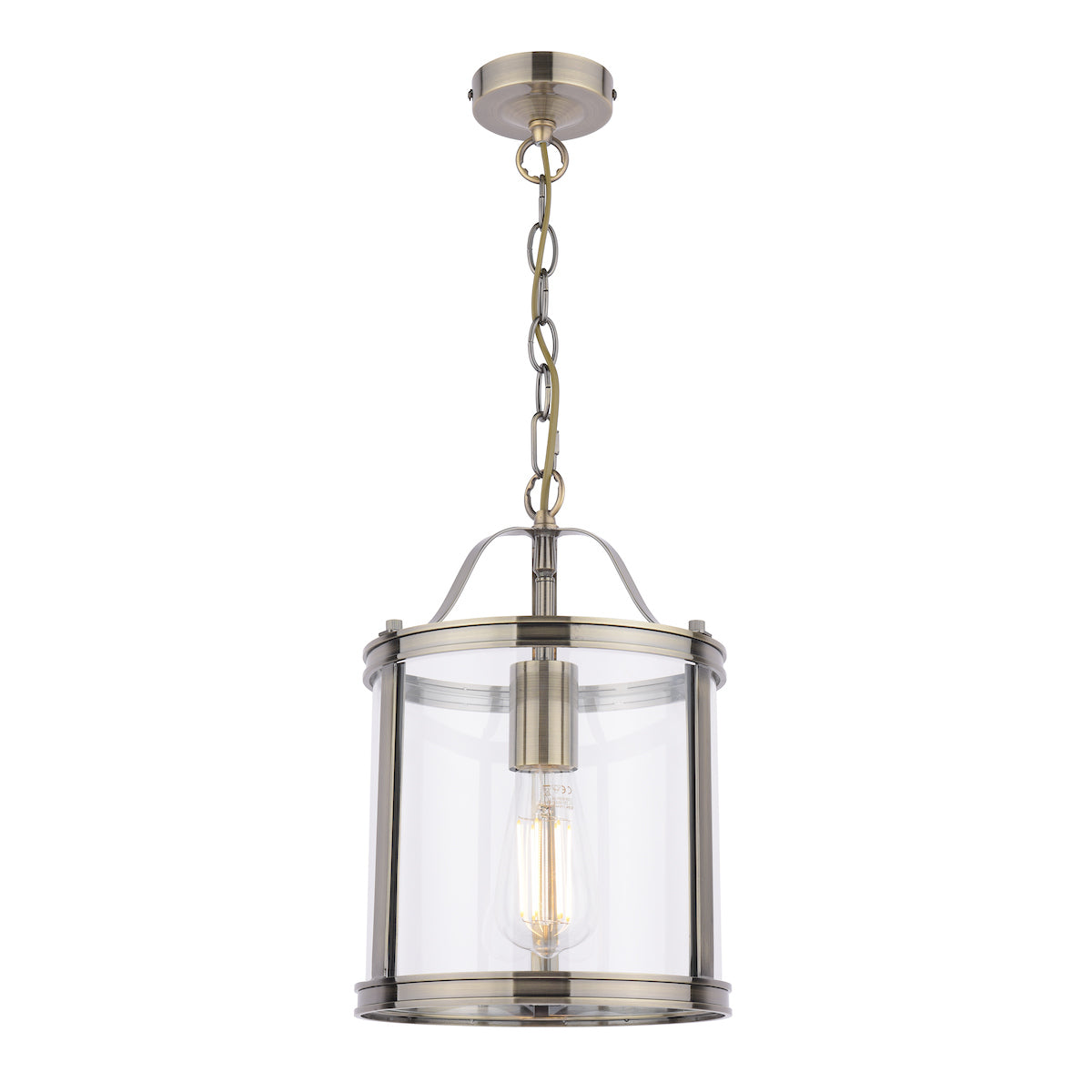 Harrington | Elegant Antique Brass Single Pendant Light Fixture 6