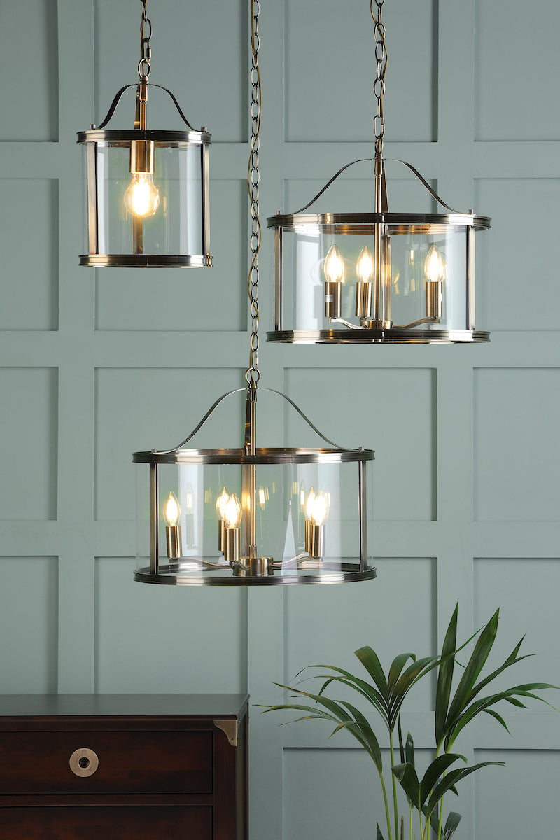 Harrington | Elegant Antique Brass Single Pendant Light Fixture 7