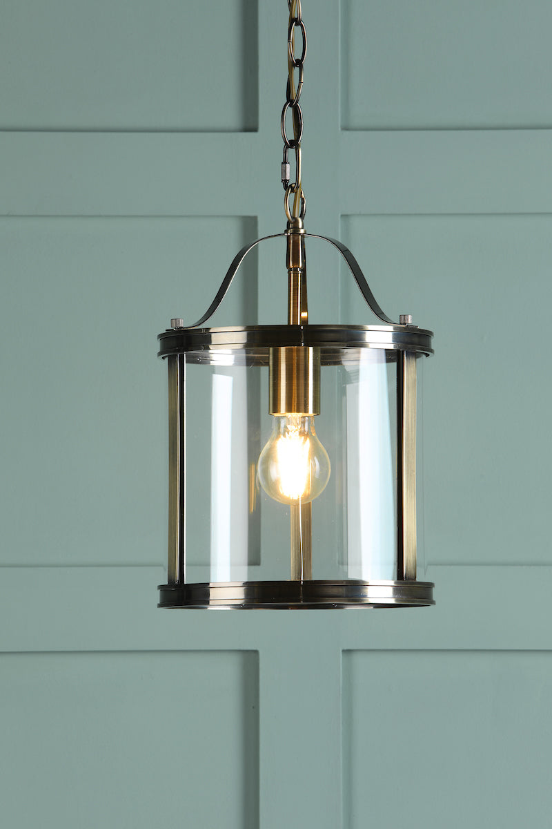 Harrington | Elegant Antique Brass Single Pendant Light Fixture 1