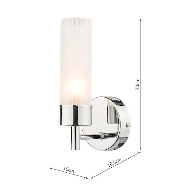 Freyza - Laura Ashley Howard Bathroom Wall Light Polished Chrome IP44
