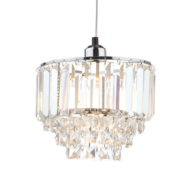 Freyza - Laura Ashley Vienna Easy Fit Pendant Crystal and Polished Chrome