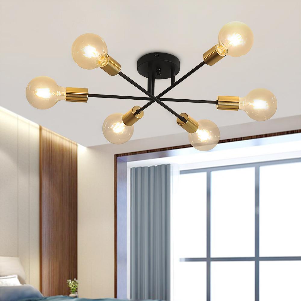 Freyza | Rauouli Minimalist Semi Ceiling Light – Minimalist Bedroom Living Room