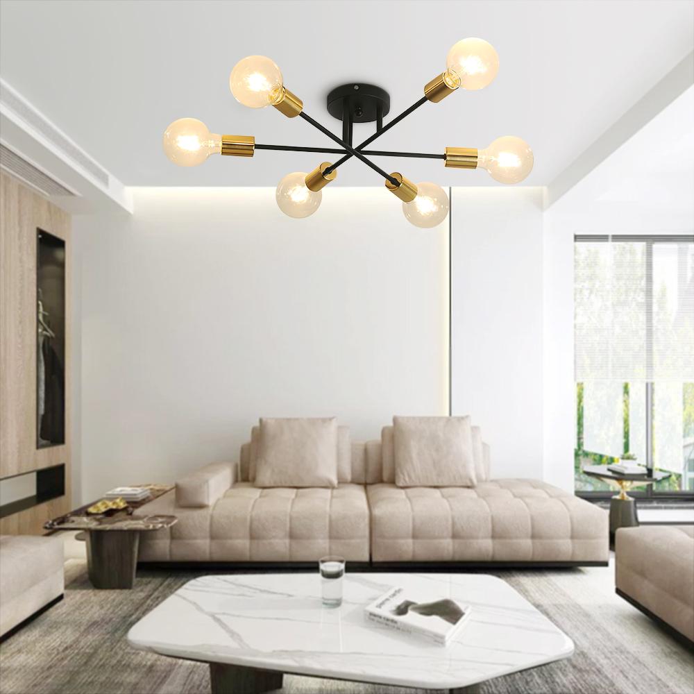 Freyza | Rauouli Minimalist Semi Ceiling Light – Minimalist Bedroom Living Room