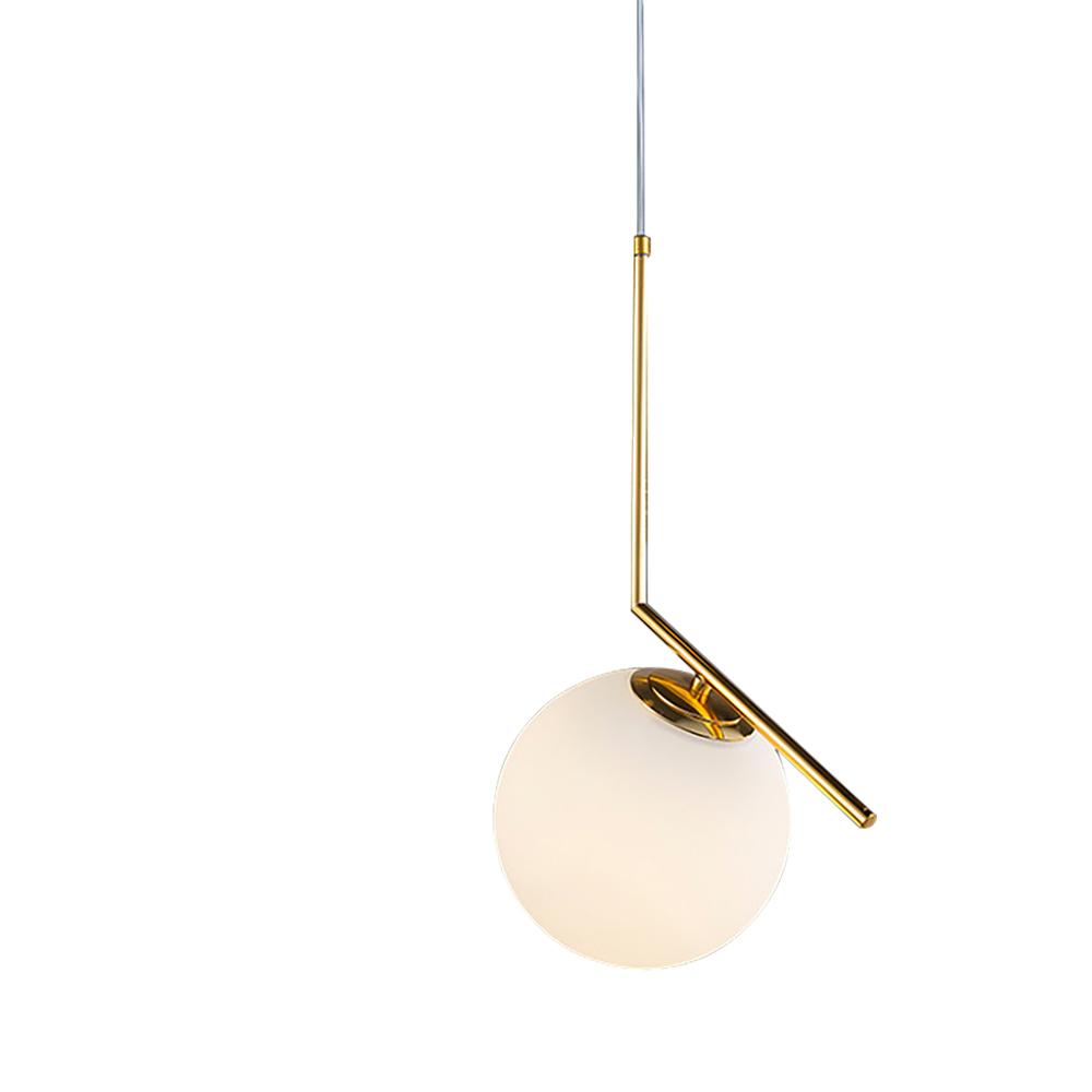 Freyza | Blikuva moderne kugelförmige Opalglas-Pendelleuchte – moderne Küche und Esszimmer