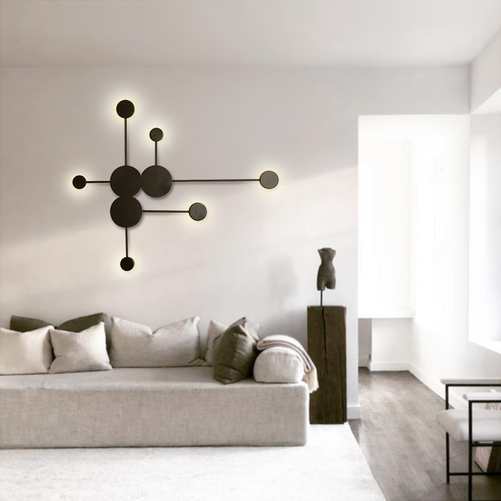 Freyza | Gloruvya Contemporary Black Black Wall Sconce – Contemporary Living Room Hallway