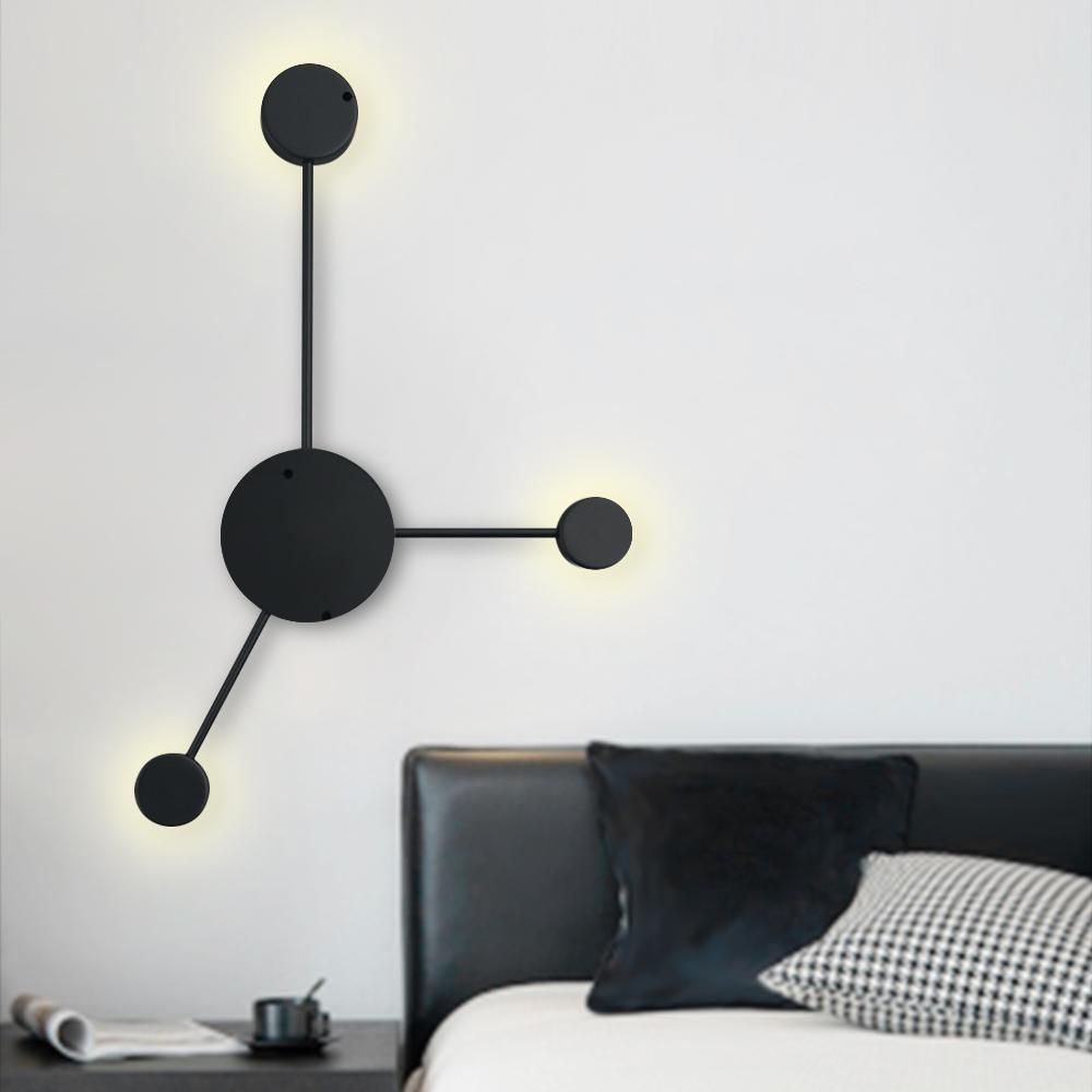 Freyza | Gloruvya Contemporary Black Black Wall Sconce – Contemporary Living Room Hallway
