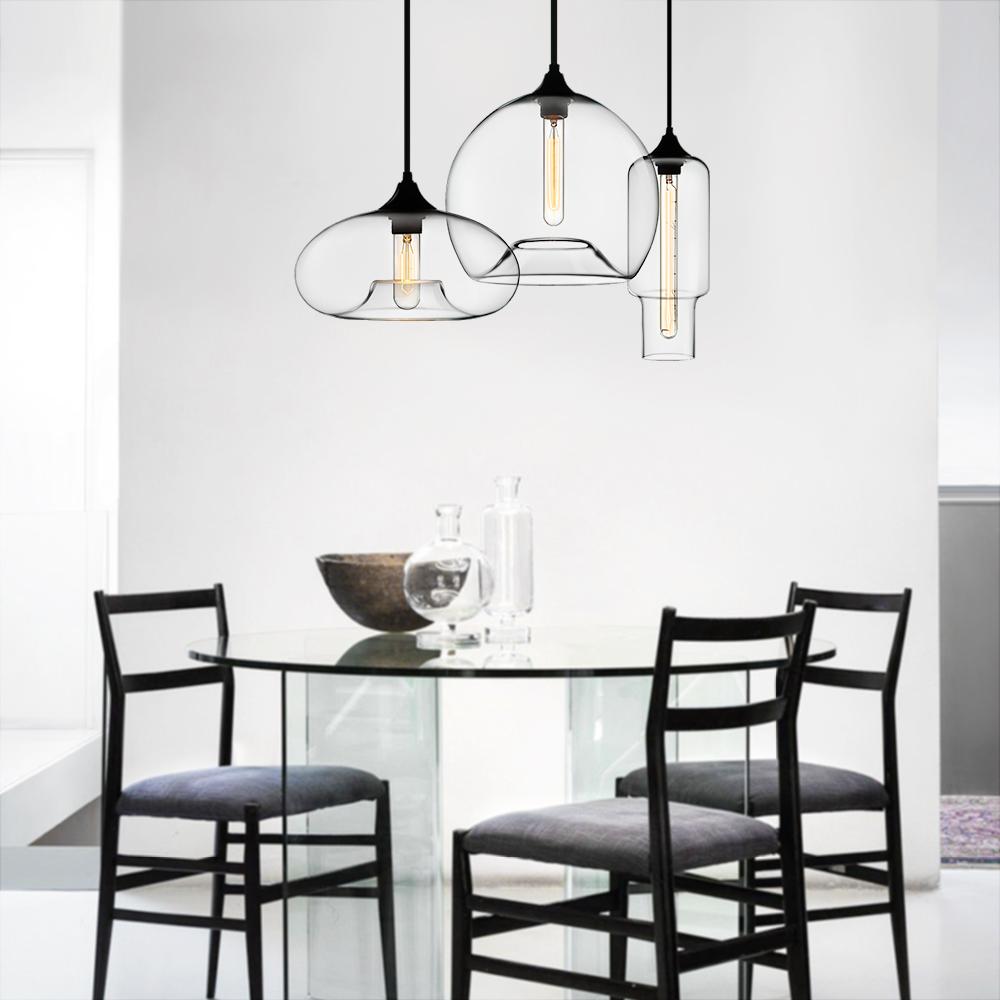 Freyza | Mjolkulix Linearer Glas-Kronleuchter – Esszimmer Wohnzimmer