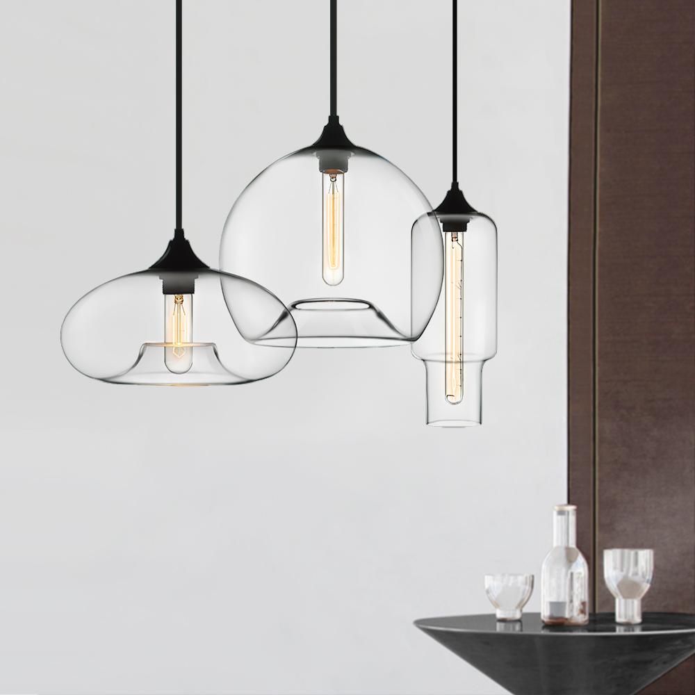 Freyza | Mjolkulix Linearer Glas-Kronleuchter – Esszimmer Wohnzimmer