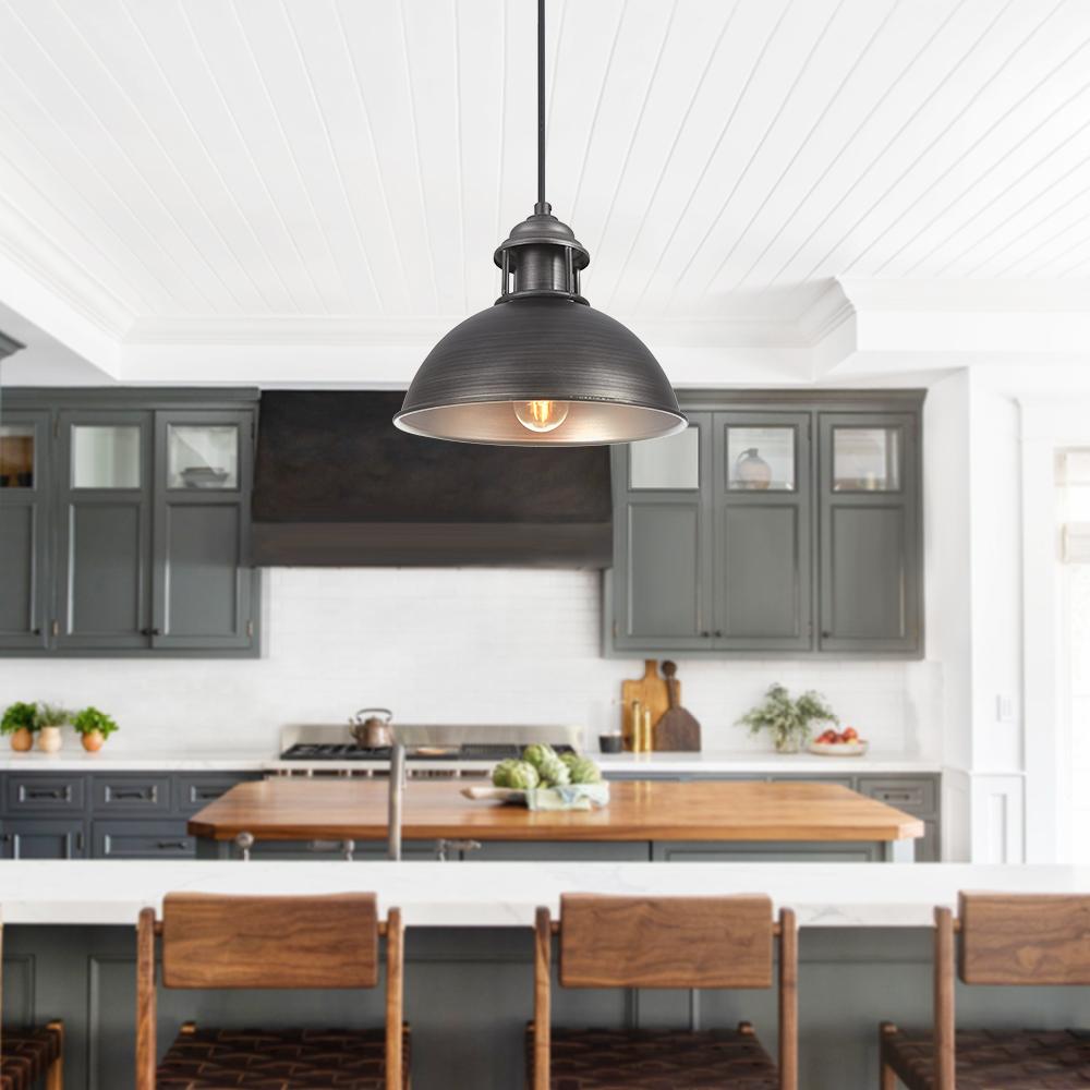 Freyza | Vesino Industrial Dome Pendant Light – Industrial Kitchen Dining Room