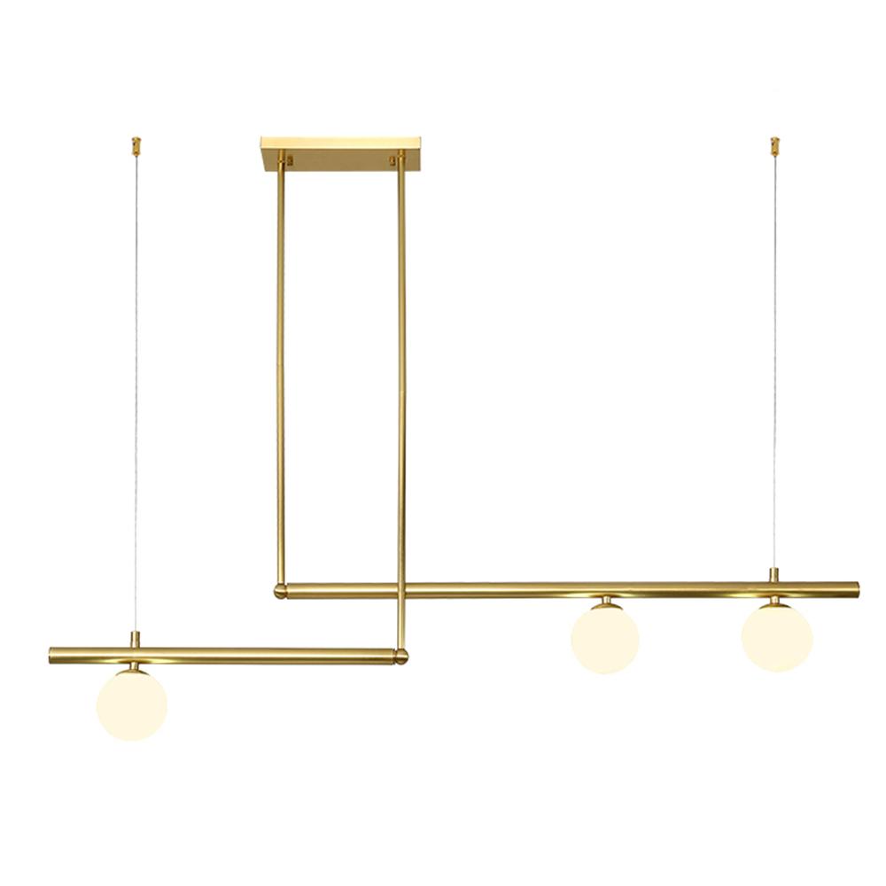 Freyza | Sifjar minimalistischer linearer Kronleuchter aus Glas – minimalistisches Esszimmer und Wohnzimmer
