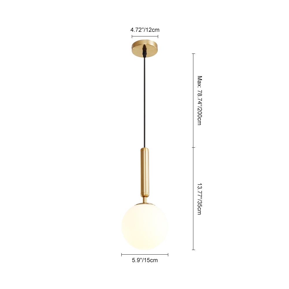 Freyza | Suspension en verre minimaliste Ljoma de style mid-century – Cuisine minimaliste, salle à manger