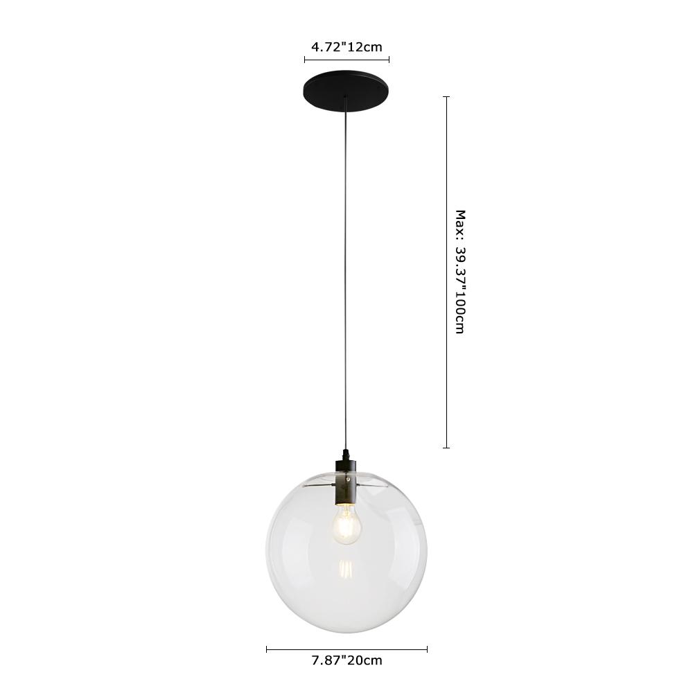 Freyza | Dvalinn Minimalist Glass Glass Pendant Light – Minimalist Kitchen Dining Room