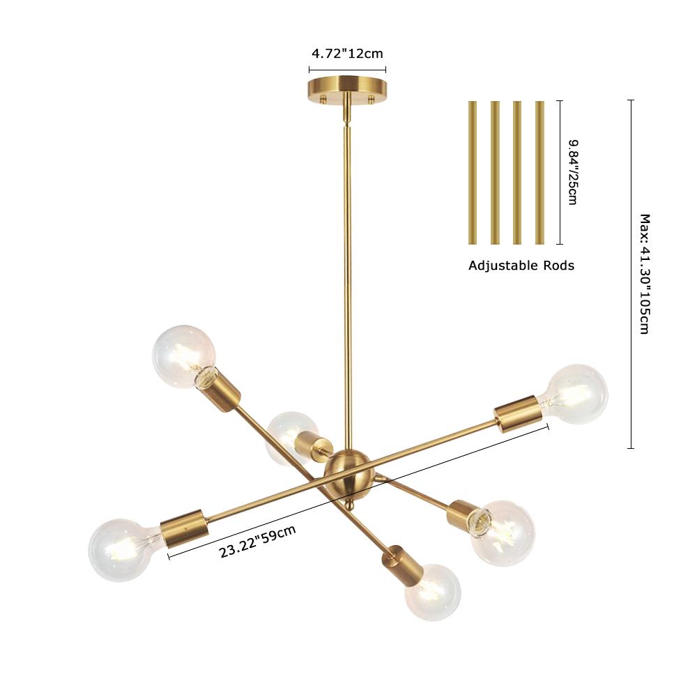 Freyza | Varde Modern Sputnik Chandelier – Modern Dining Room Living Room