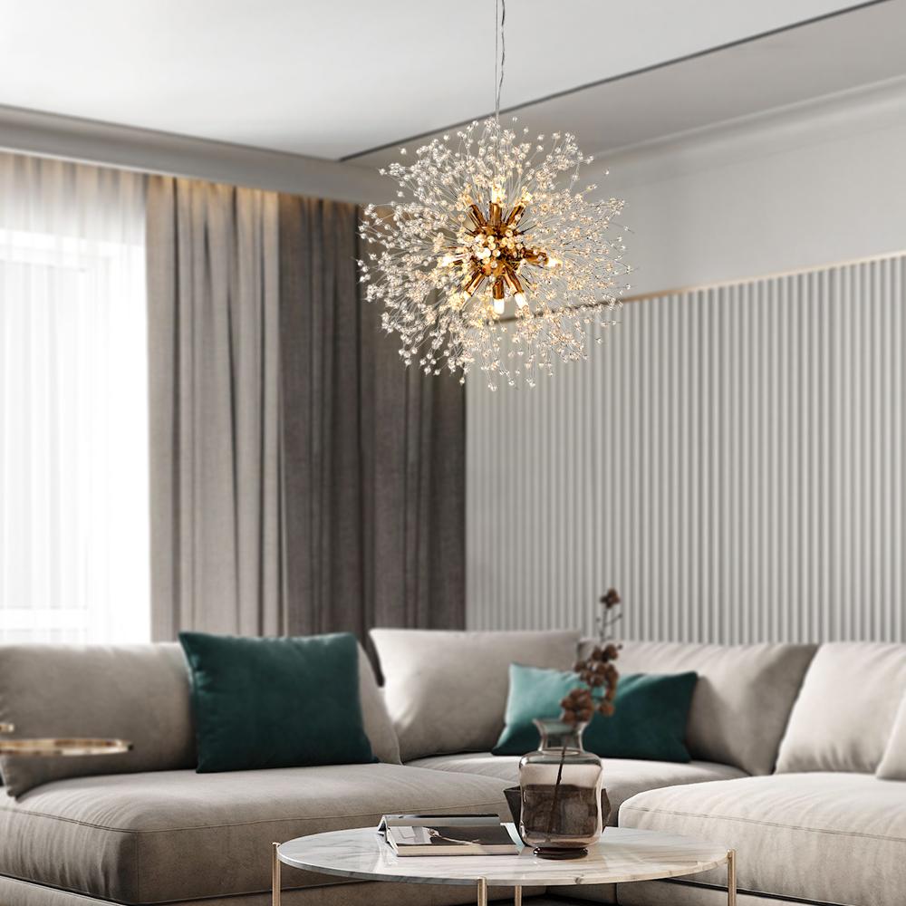 Freyza | Alvsang Dandelion Crystal Crystal Chandelier – Dining Room Living Room