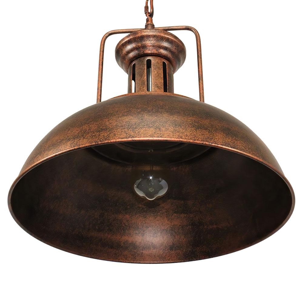 Freyza | Ulven Industrial Dome Pendant Light – Industrial Kitchen Dining Room