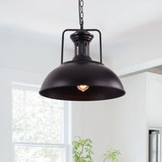 Freyza | Ulven Industrial Dome Pendant Light – Industrial Kitchen Dining Room