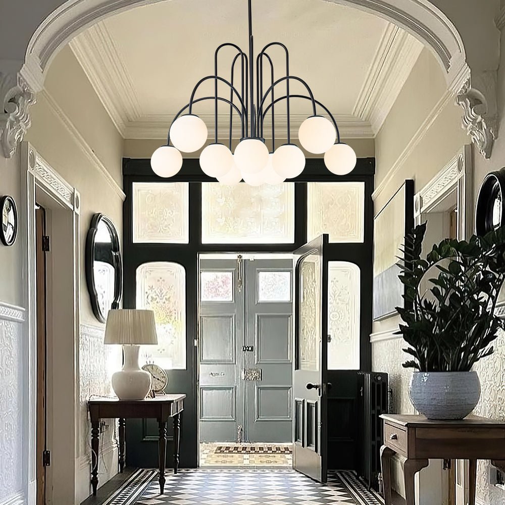 Freyza | Vallin Traditional Glass Glass Chandelier – Traditional Dining Room Living Room