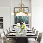 Freyza | Vallin Traditional Glass Glass Chandelier – Traditional Dining Room Living Room