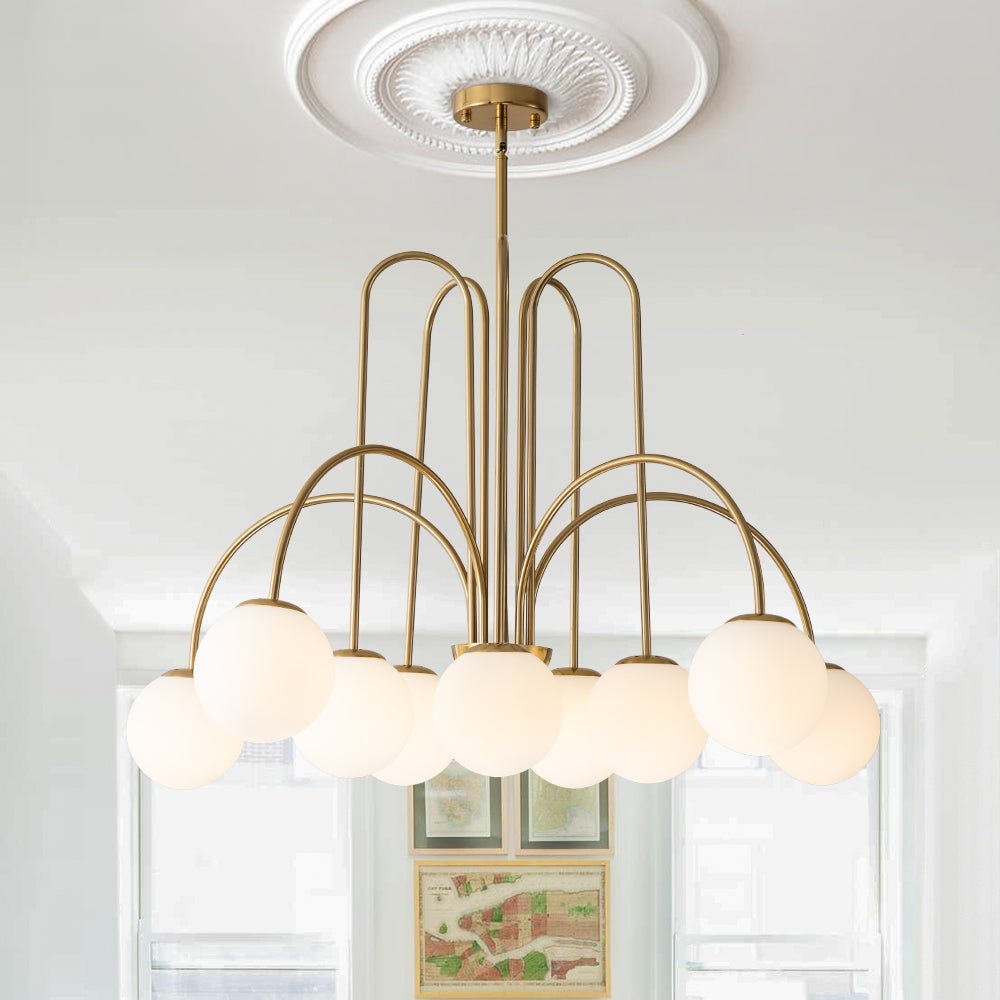 Freyza | Vallin Traditional Glass Glass Chandelier – Traditional Dining Room Living Room