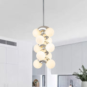 Freyza | Caeluvox Pearl Tiered Glass Pendant Light – Kitchen Dining Room