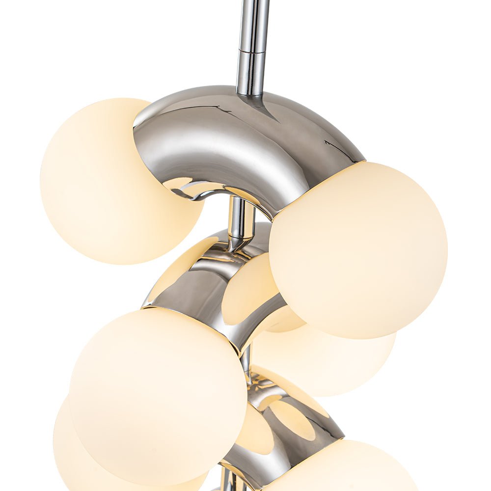 Freyza | Caeluvox Pearl Tiered Glass Pendant Light – Kitchen Dining Room