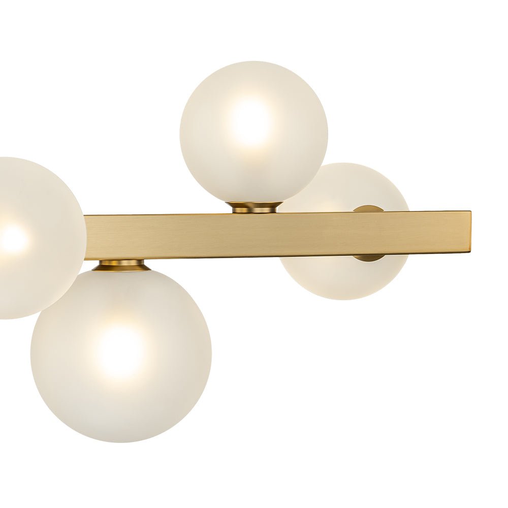 Freyza | Hjarta Linear Glass Glass Chandelier – Dining Room Living Room