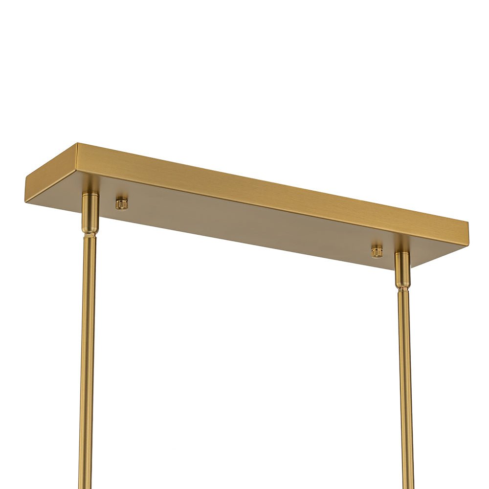 Freyza | Hjarta Linear Glass Glass Chandelier – Dining Room Living Room