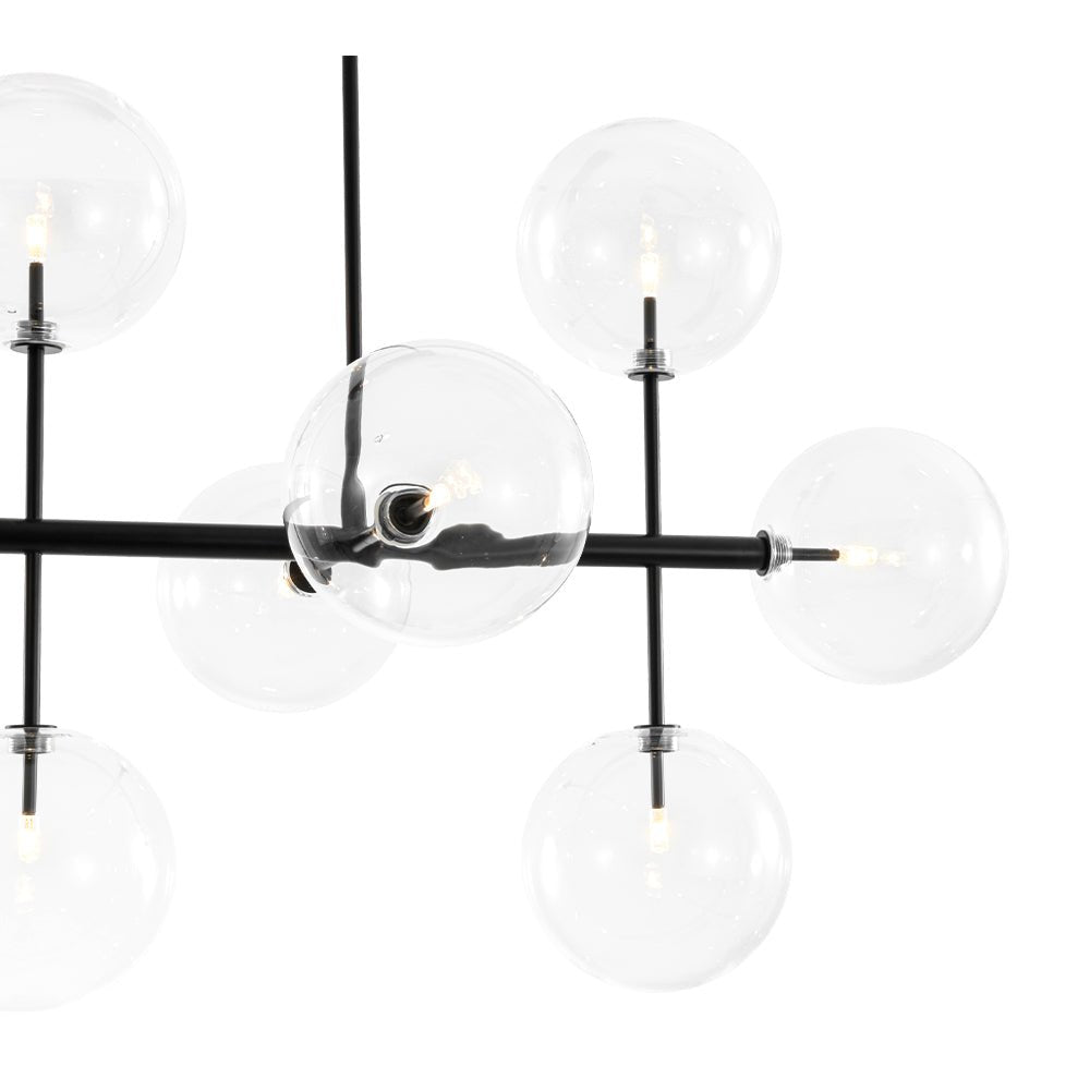 Freyza | Himinuvux Sputnik-Glas-Kronleuchter – Esszimmer, Wohnzimmer